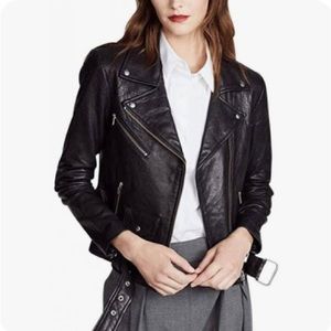 Reformation Veda Leather Jacket, Small